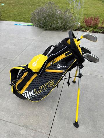 Mkids geel golfset 45” / 115cm, Enlèvement ou Envoi, Comme neuf, Sac