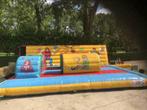 springkasteel circus met obstakels/achterwand te koop, Hobby en Vrije tijd, Feestartikelen | Verhuur, Ophalen, Zo goed als nieuw