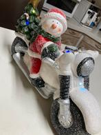 Kerstman op motor, Huis en Inrichting, Woonaccessoires | Kransen, Ophalen, Zo goed als nieuw