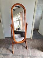 Spoegel staander hout, Huis en Inrichting, Ophalen, Gebruikt, Ovaal