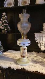 Antieke opaline olielamp 0,60 cm hoog, Antiek en Kunst, Ophalen