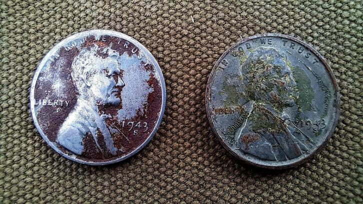 Zeer zeldzame Amerikaanse nikkelmunten van 1 cent die pas in, Verzamelen, Militaria | Tweede Wereldoorlog, Ophalen of Verzenden