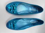 Chaussure Ballerine turquoise brillant, pierre turquoise 37, Nothing but Lallipops, Overige kleuren, Gedragen, Ballerina's