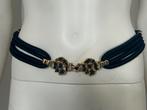 Franklab paris ceinture 80’ vintage lapis lazuli, Enlèvement ou Envoi, Comme neuf, Ceinture
