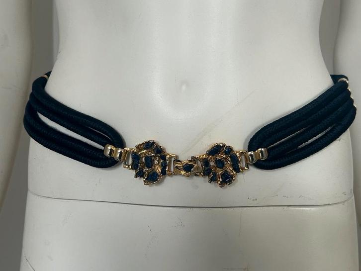 Franklab Paris vintage lapis lazuli riem uit de jaren 80, Kleding | Dames, Riemen en Ceinturen, Zo goed als nieuw, Heupriem, Ophalen of Verzenden
