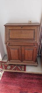 Eiken secretaire, bureau, Huis en Inrichting, Bureaus, Ophalen, Gebruikt, Bureau