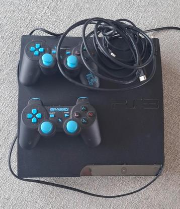 PS3 console slim - compleet met 2 controllers beschikbaar voor biedingen
