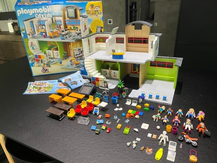 Playmobil school - 9453, Kinderen en Baby's, Speelgoed | Playmobil, Gebruikt, Complete set, Ophalen of Verzenden