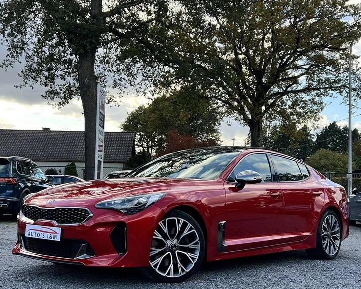 Kia Stinger 2.0i Benzine GT line Pano Leder Megavol Garantie, Auto's, Kia, Bedrijf, Te koop, Stinger, ABS, Achteruitrijcamera