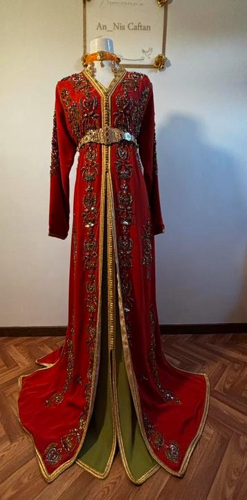 Caftan orange, Caftan, Enlèvement, Comme neuf, Orange