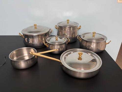 Lot de casseroles  WMF Germany Cromargan, Huis en Inrichting, Keuken | Potten en Pannen, Zo goed als nieuw, Inox, Ophalen of Verzenden