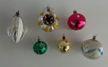 Lot oude kerstboomhangers. beschikbaar voor biedingen