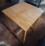 Tafel + 3 stoelen te koop: 100 euro, Huis en Inrichting, Tafels | Eettafels, Ophalen, Gebruikt, 50 tot 100 cm, Tot twee personen