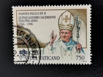 Vaticaanstad 1996 - 50 jaar Priesterjubileum Paus, Ophalen of Verzenden, Gestempeld