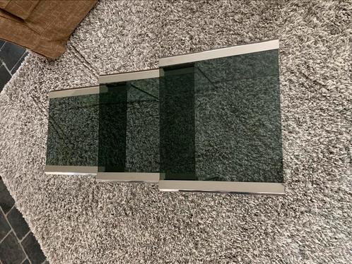 Vintage Galotti & Radice Italiaans design set, Huis en Inrichting, Tafels | Bijzettafels, Gebruikt, Vierkant, Minder dan 45 cm