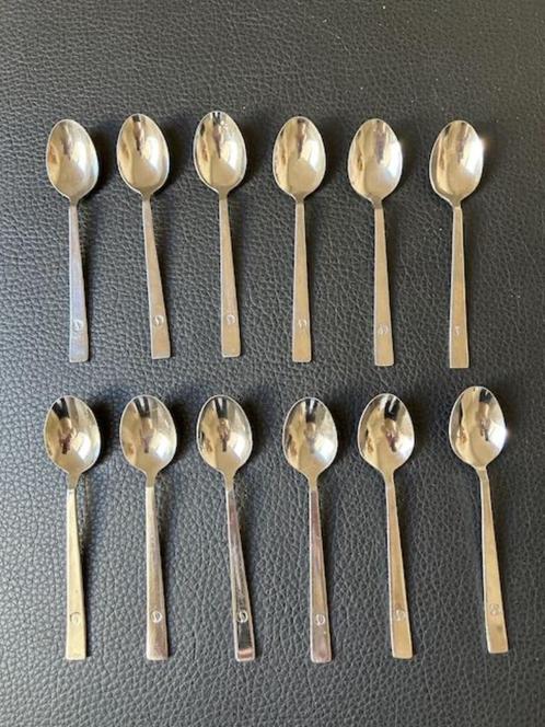 Koffielepeltjes SABENA, Verzamelen, Porselein, Kristal en Bestek, Zo goed als nieuw, Bestek, Metaal, Ophalen of Verzenden
