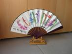 Houten opvouwbare handwaaier Chinese waaier Claudia, Ophalen of Verzenden