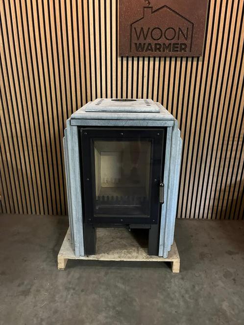 25124 Speksteenkachel Max Blank 6,5kw🔥, Huis en Inrichting, Kachels, Gebruikt, Vrijstaand, Houtkachel, Hout, Ophalen