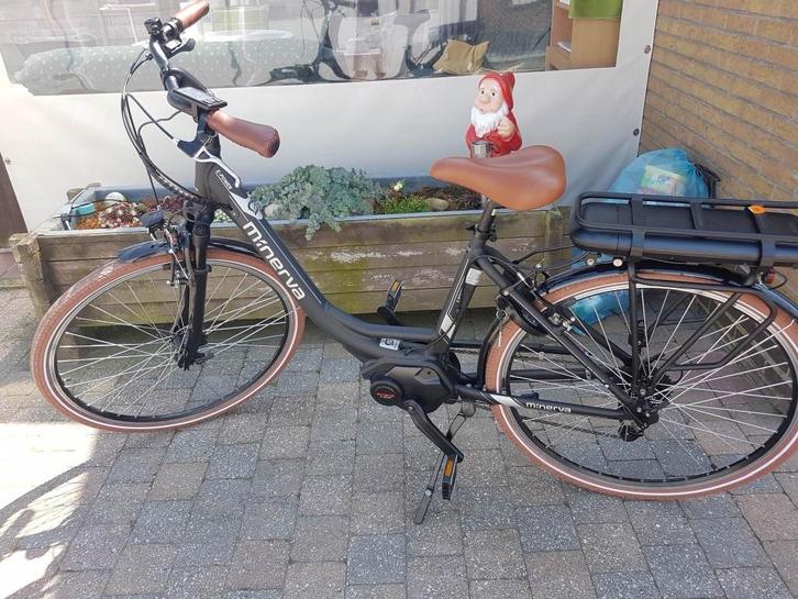 Minerva E-city power elektrische fiets middenmotor zwart, Fietsen en Brommers, Elektrische fietsen, Zo goed als nieuw, Overige merken