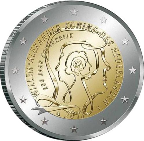2 euro Nederland 2013 - 200 jaar Koninkrijk (UNC), Postzegels en Munten, Munten | Europa | Euromunten, Losse munt, 2 euro, Overige landen