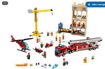 Lego city 60216 Brandweerkazerne in de stad beschikbaar voor biedingen