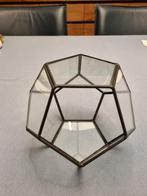 Metalen decoratie met glas, Enlèvement, Neuf