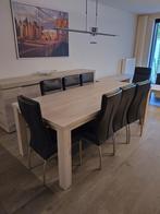 Eetkamer met 8 stoelen, Ophalen, Zo goed als nieuw
