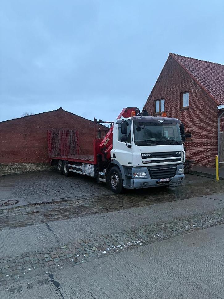 Daf CF euro 5 oprijwagen, Auto's, Vrachtwagens, Bedrijf, DAF, Diesel, Euro 5, 2 deurs, Handgeschakeld, Wit, Grijs, Stof, Achterwielaandrijving