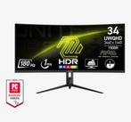 MSI MAG 34CQRE2 ultra wide QHD curved gaming monitor, Computers en Software, Monitoren, Ophalen, Zo goed als nieuw, Gaming