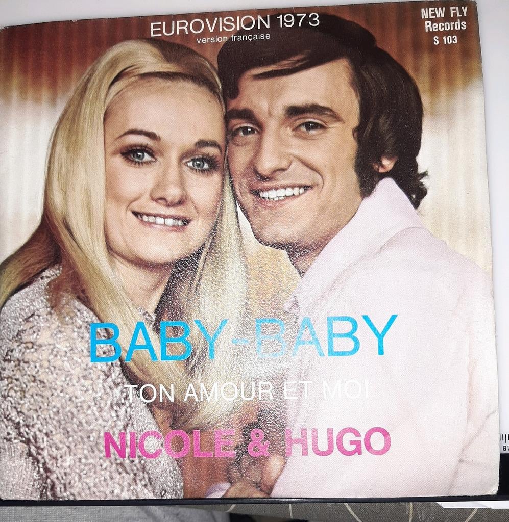 Vinyl 45trs- nicole et Hugo- baby baby eurovision, Cd's en Dvd's, Vinyl Singles, Ophalen of Verzenden, Gebruikt