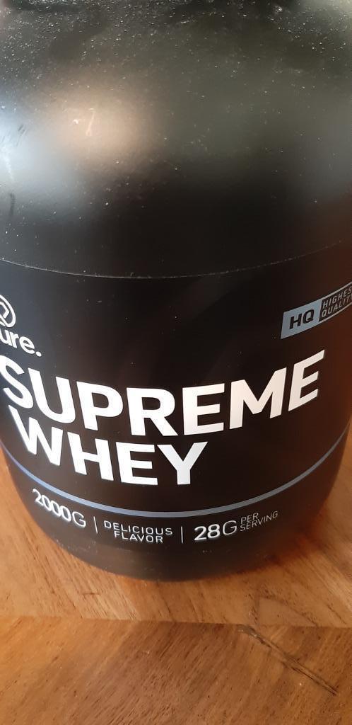 Supreme whey eiwit van Pure Body Supplies., Sport en Fitness, Gezondheidsproducten en Wellness, Zo goed als nieuw, Poeder of Drank