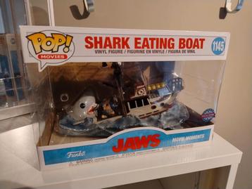 Funko pop: 1145 "Jaws Eating Boat" (zeldzaam) beschikbaar voor biedingen