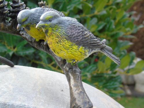 statue d oiseau ( 3 ) en bronze sur branche patiné couleurs, Jardin & Terrasse, Statues de jardin, Neuf, Animal, Autres matériaux