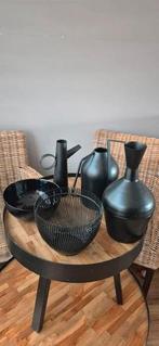 Prachtige set accesoires zwart, Huis en Inrichting, Woonaccessoires | Vazen, Ophalen, Zo goed als nieuw, Zwart