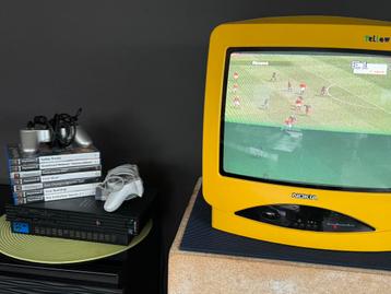 Werkende ps2 met 2 controllers en games! beschikbaar voor biedingen