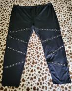 Gothic legging met klinknagels in maat 4XL (52/54), Noir, Pantalon ou Jeans, Enlèvement ou Envoi, Neuf