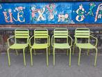 4x metalen bistro tuinstoelen, Tuin en Terras, Ophalen, Zo goed als nieuw