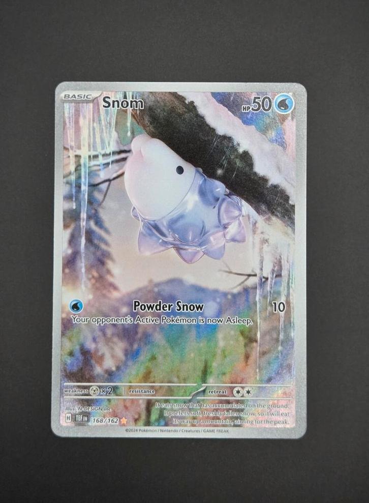 Pokémon - Snom 168/162 - NM, Hobby en Vrije tijd, Verzamelkaartspellen | Pokémon, Zo goed als nieuw, Losse kaart, Ophalen of Verzenden