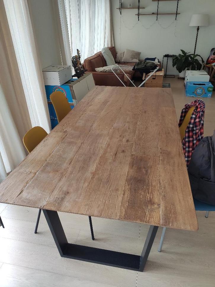 Prachtige eettafel, Huis en Inrichting, Tafels | Eettafels, Zo goed als nieuw, 50 tot 100 cm, 200 cm of meer, Vijf personen of meer