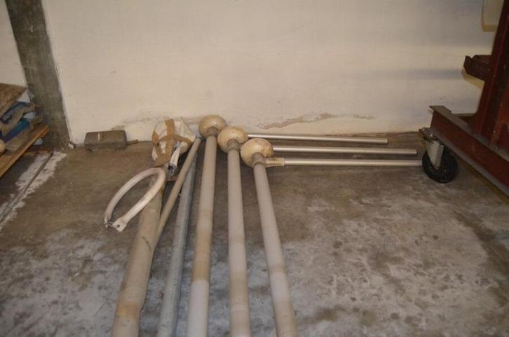 Aluminium vlaggenmast 6 meter lang - meerdere stuks, Diversen, Vlaggen en Wimpels, Gebruikt, Ophalen