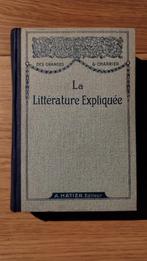 Livre LITTÉRATURE EXPLIQUÉE, éd. HATIER, 1940, Ophalen, Gelezen, België