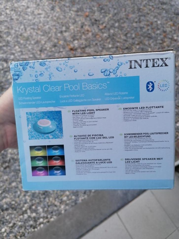 Intex Enceinte flottante Musique et Led, Tuin en Terras, Zwembad-toebehoren, Zo goed als nieuw, Verlichting, Ophalen of Verzenden