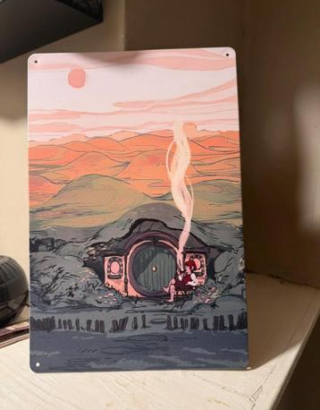 Unieke Illustratie van Bilbo Baggins’ Hobbit Huisje, Enlèvement ou Envoi