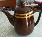 Retro vintage bruine koffiepot of koffiekan fifties, Antiek en Kunst, Ophalen of Verzenden