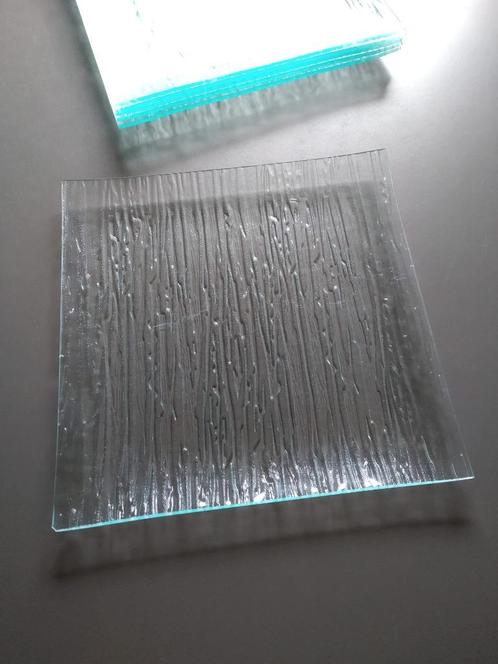 6 glazen borden merk 4goodz, Huis en Inrichting, Keuken | Servies, Zo goed als nieuw, Bord(en), Glas, Ophalen of Verzenden