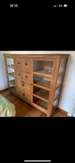 Dressoir /vitrinekast teak onbehandeld een echt mooie kast, Huis en Inrichting, Ophalen, Gebruikt, 150 tot 200 cm, Teakhout