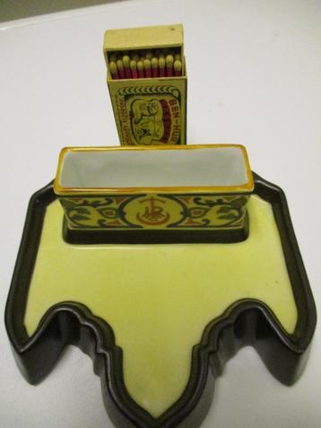 VINTAGE ART-DECO ASBAK " TURMAC " ANNO +/- 1925 beschikbaar voor biedingen