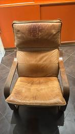 Lederen fauteuil, Ophalen, Gebruikt, Leer