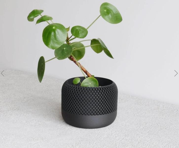 Bloempot Minimum Design "apple" 3D geprint -nieuw-, Tuin en Terras, Bloempotten, Nieuw, Overige materialen, Binnen, Minder dan 40 cm