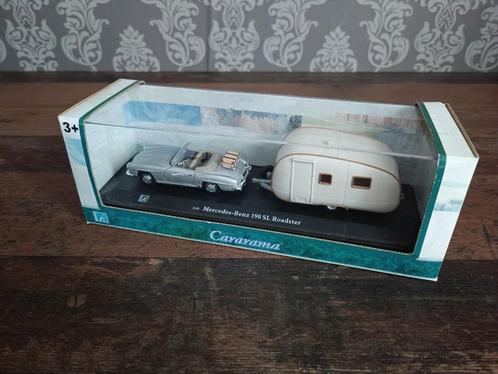Mercedes-Benz 190SL + Caravan/ Cararama / 1:43/ NIEUW !!, Hobby en Vrije tijd, Modelauto's | 1:43, Verzenden